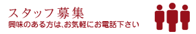 スタッフ募集
